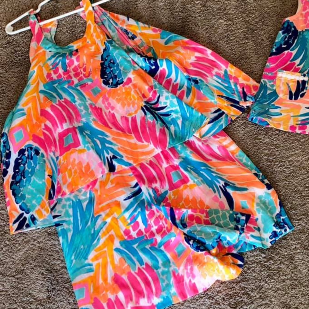 Lilly Pulitzer Pineapple Popover Romper